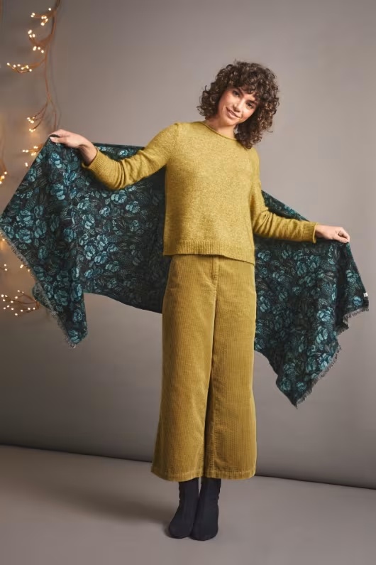 Fireside Felted Wool Shawl 1 Fireside Felted Wool Shawl