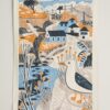 Organic Cotton Hand-printed Tea Towel