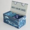 Men's Step Into The Blue Socks Box Of 4