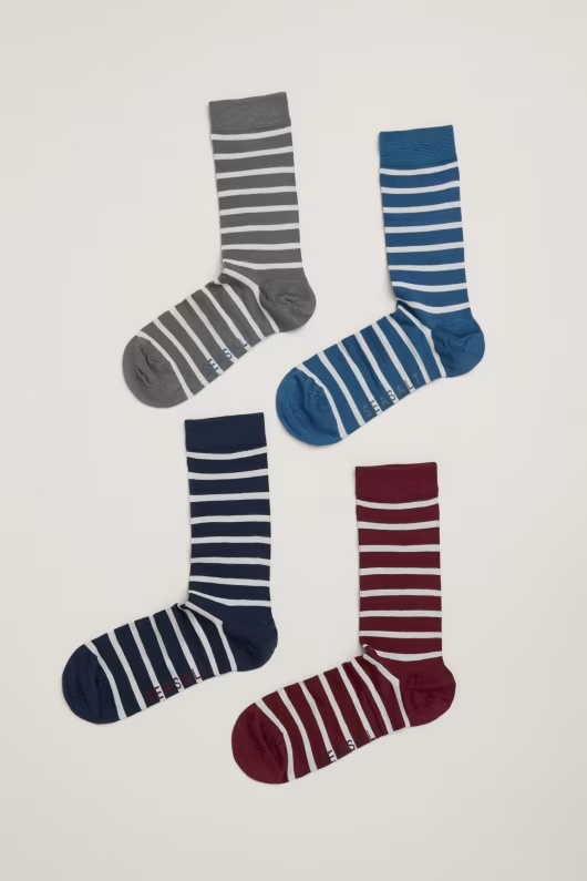 Gift Box of 4 Men's Sailor Socks 1 Gift Box of 4 Men's Sailor Socks