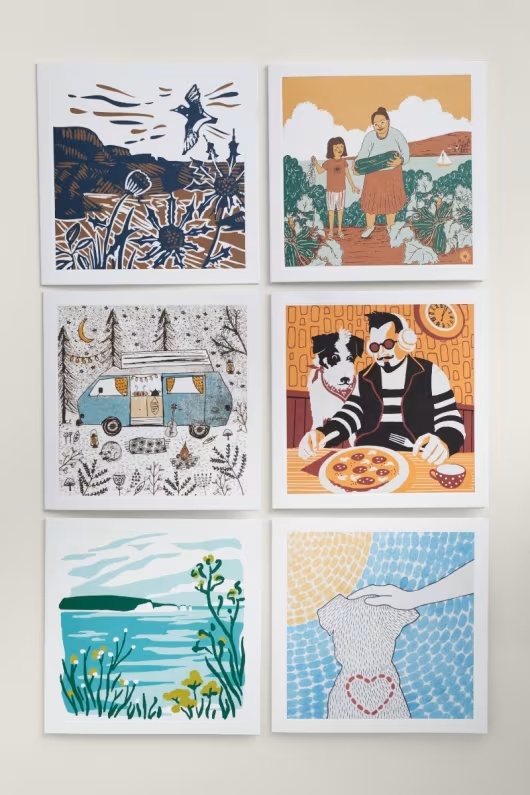 Pack of 6 Greetings Cards