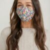 Shaped Organic Cotton Face Coverings with Nose Bridge (Pack of 3)