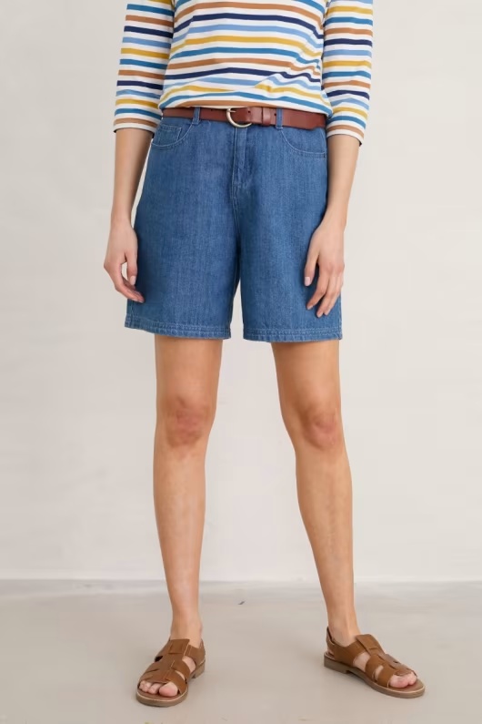 Little Sole Denim Shorts