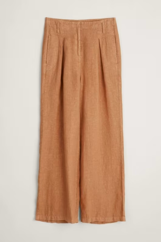 Blue Glaze Linen Trousers