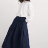 Rosewall A-line Midi Skirt