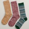 Gift Box of 3 Fair Isle Women's Bloomin Good Socks