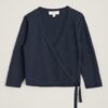 Beach Aster Cotton Wrap Cardigan