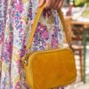 Annulet Leather and Suede Bag