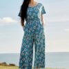High Spirits Wide Leg Jersey Jumpsuit