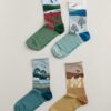 Gift Box of 4 Women's Scenic Sailor Socks