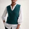 Goldenbirch V-Neck Knitted Vest