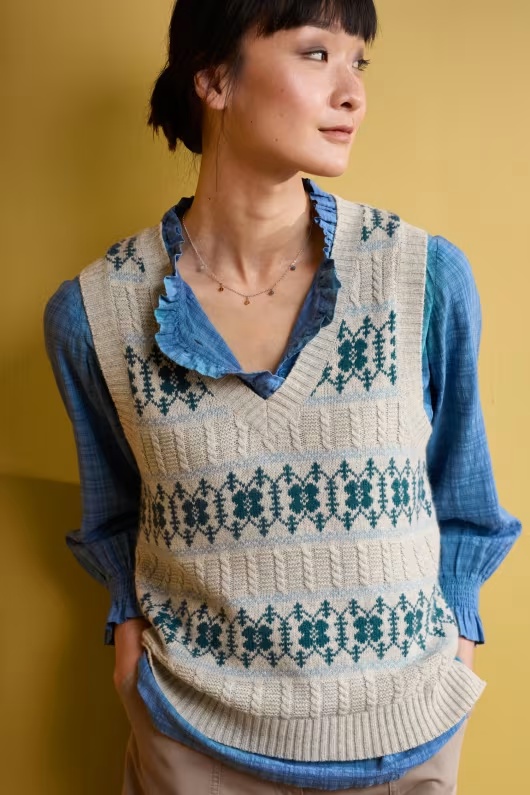 Partridge Fair Isle Vest 1 Partridge Fair Isle Vest