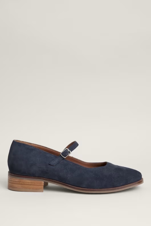 Dovecote Suede Mary Jane Shoes