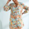 Dragonfly V-Neck Tunic in GOTS-Certified Organic Cotton