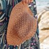 Ocean Sky Paper Crochet Hat