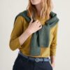 Poisson 3/4 Sleeve Top in GOTS-Certified Organic Cotton Jersey