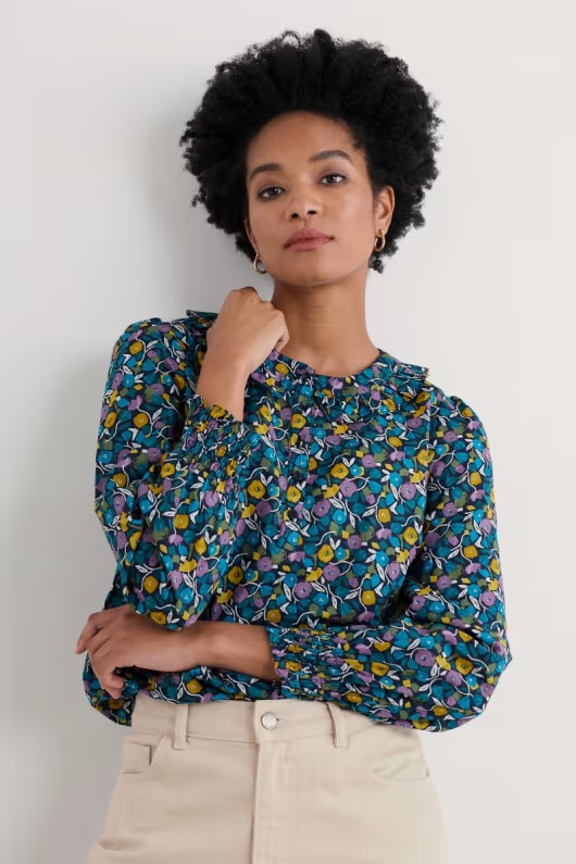 Last Leaf Printed Top in GOTS-Certified Organic Cotton 1 Last Leaf Printed Top in GOTS-Certified Organic Cotton