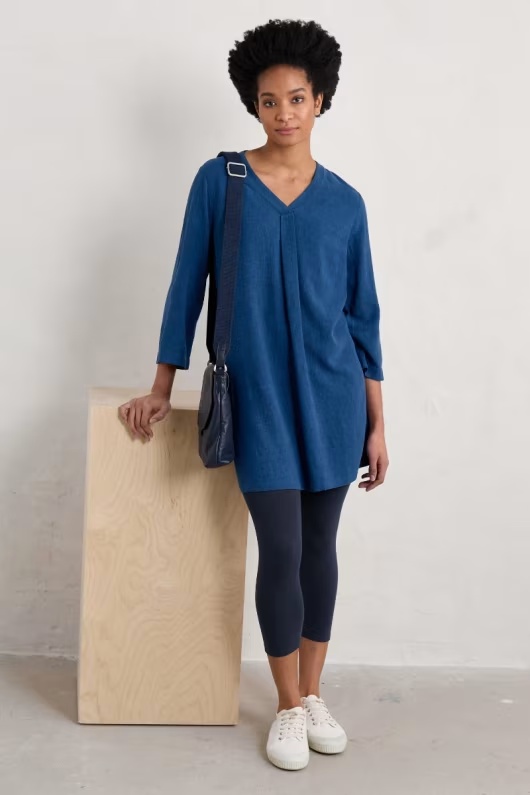 Brittlestar V-neck Linen Blend Tunic 1 Brittlestar V-neck Linen Blend Tunic