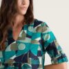 Op Art Organic Cotton Tunic Top