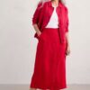 Rosewell Farm Linen Midi Skirt