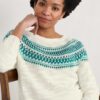 Penvoose Three Quarter Sleeve Fair Isle Jumper