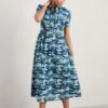 True Letter Shirt Dress in GOTS-Certified Organic Cotton