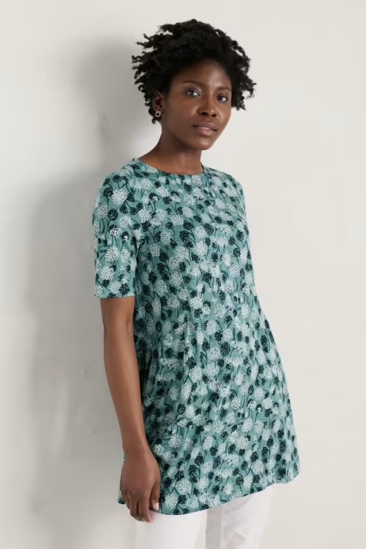 Saffron Rise Short Sleeve Tunic 1 Saffron Rise Short Sleeve Tunic