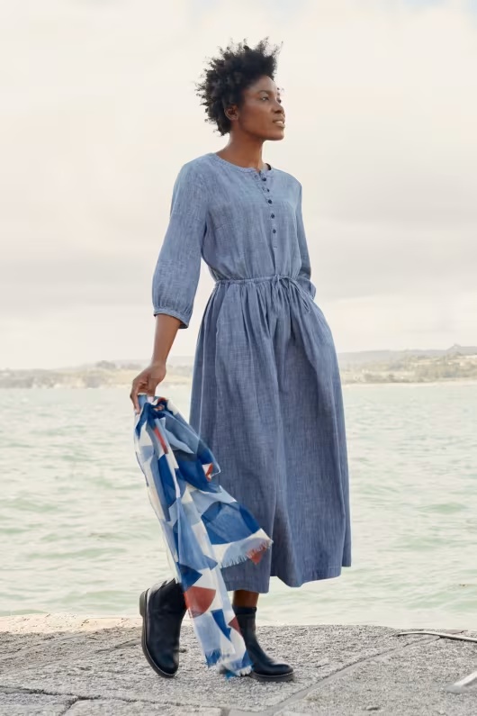 Atlantic Edge Chambray Dress