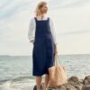 Cherrick Denim Pinafore Midi Dress