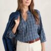 Winnard 3/4 Sleeve Top in GOTS-Certified Organic Cotton