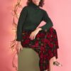 Glass Stem Sparkly Roll Neck Jumper