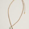 Rock Wray Double Chain Pendant Necklace