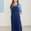 Lantivet Denim Pinafore Dress